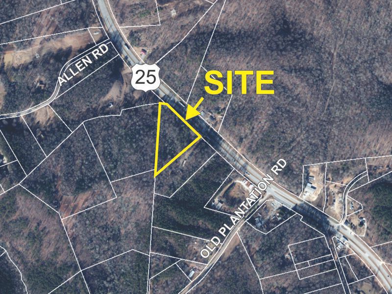 4+- acre parcel sold on Hwy 25 in Travelers Rest